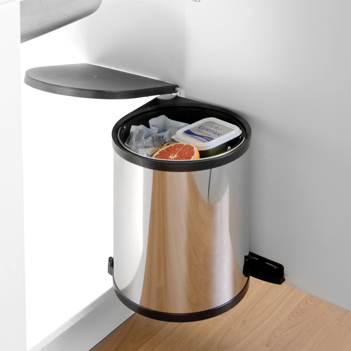 Wesco 13 Litre Swing Top Pull Out/Under Counter Rubbish Bin & Reviews